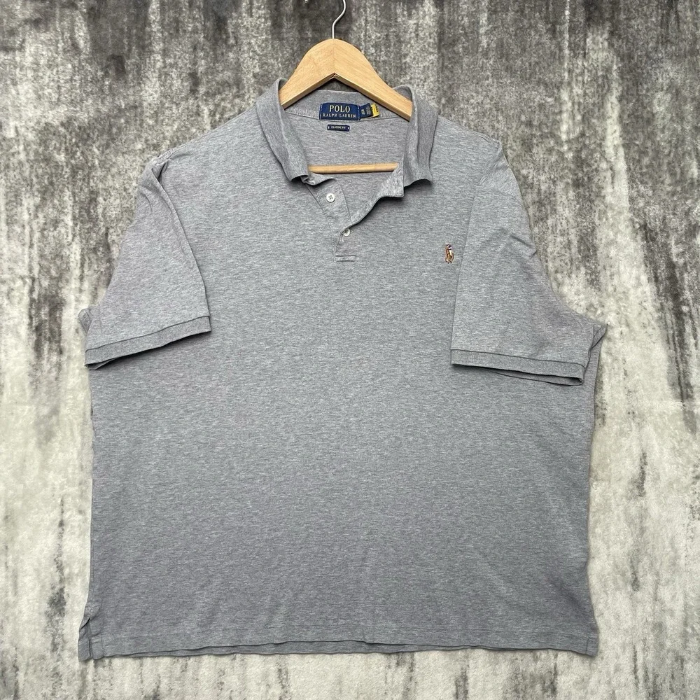 Polo Ralph Lauren‎ Men's Classic Fit Gray XL Tall Short Sleeve Polo